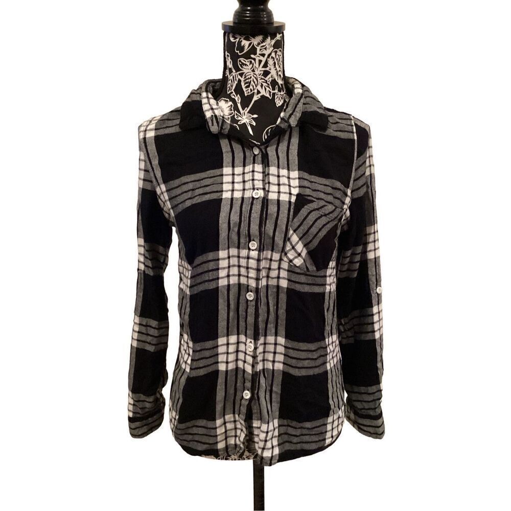 Thread & Supply Plaid Button Down Shirt Long Sleeve Casual Everyday